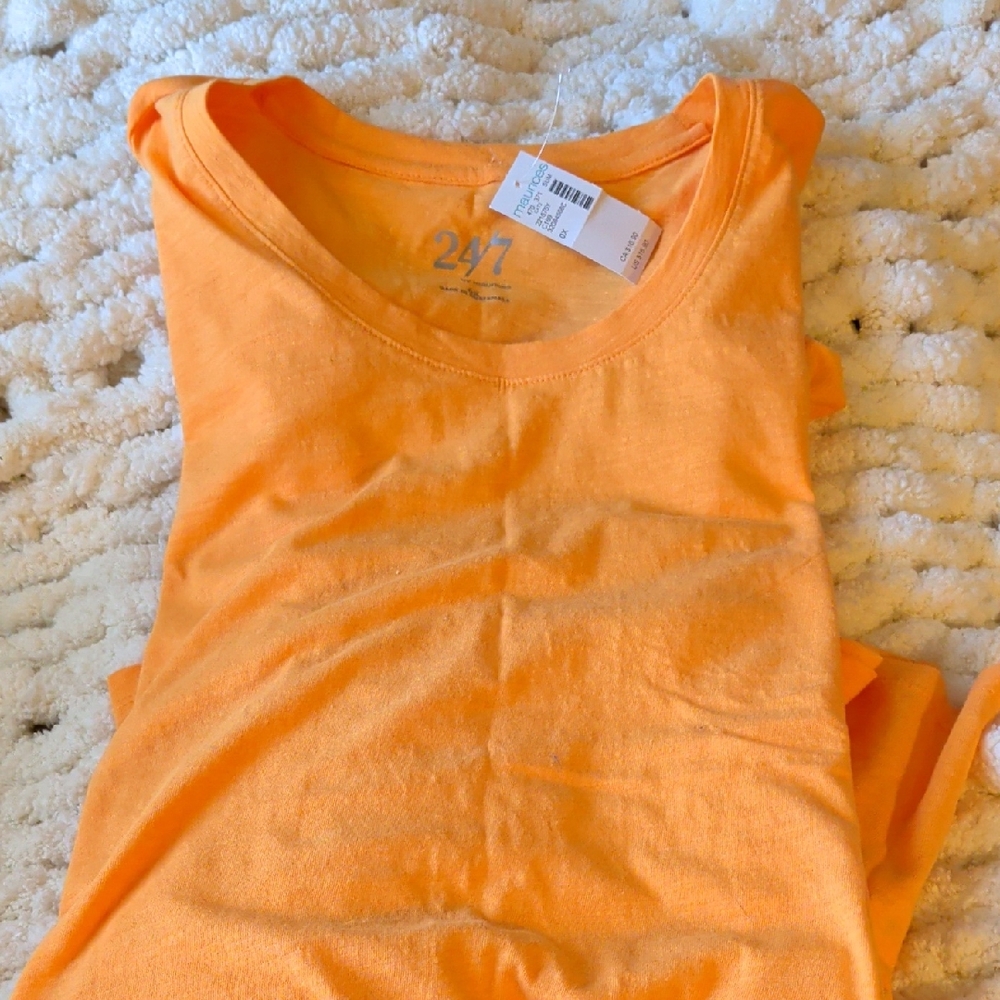 Maurices Bright Orange Short Sleeve Tee